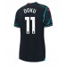 Manchester City Jeremy Doku #11 Voetbalkleding Derde Shirt Dames 2023-24 Korte Mouwen